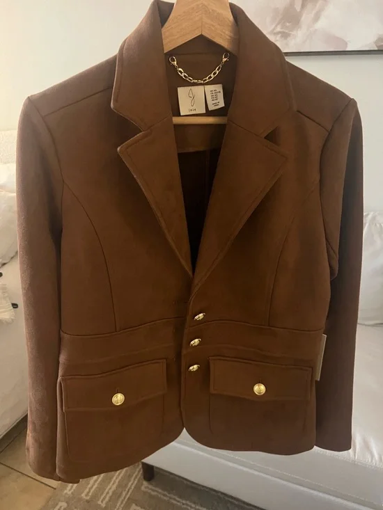 Joie Camel Blazer with Gold Buttons - Picture 1 of 3